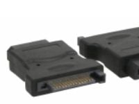 InLine 29677, 5.25" male, 15pin SATA, Svart