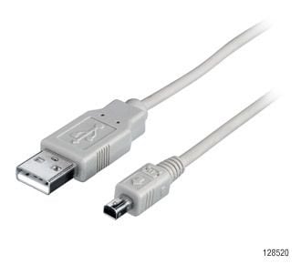 Equip 128521, 1,8 m, USB A, Mini-USB B, USB 2.0, Hankjønn/hankjønn, Sort