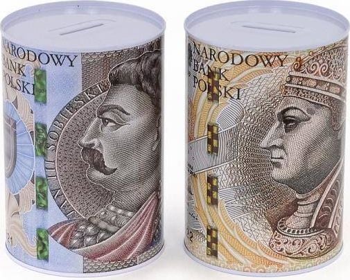 Sparbössa i metall valuta PLN 500501