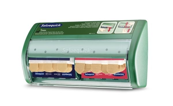 Salvequick Plasterdispenser - inkl. tekstil- og plastplastre
