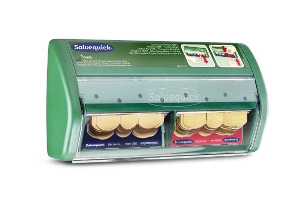 Salvequick Plasterdispenser - inkl. tekstil- og plastplastre