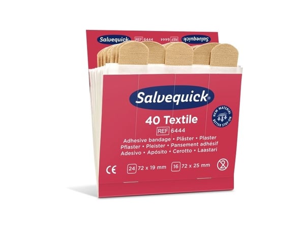 Plaster Salvequick tekstil - 40 plastre x 6 refill