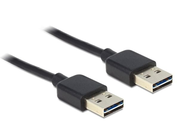 Delock EASY-USB - USB-kabel - USB (hann) til USB (hann) - USB 2.0 - 1 m - svart