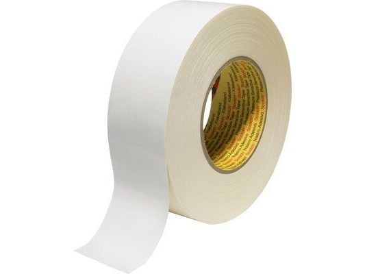 3M Fabric Tape 389 50m x 38mm, vit, vit, 50 m, 3,8 cm