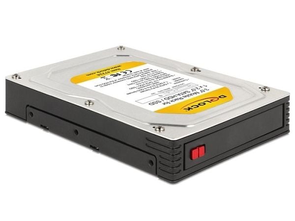 DeLOCK 47224, 2.5", 6 Gbit/s, Hot-swap, Musta