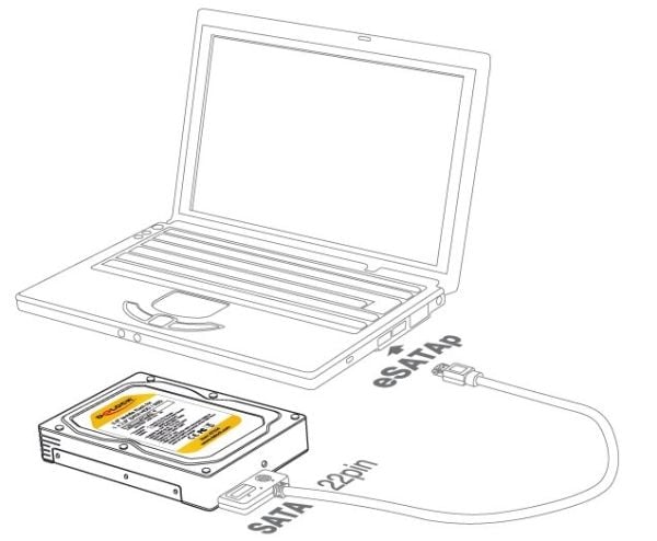 DeLOCK 47224, 2.5", 6 Gbit/s, Hot-swap, Musta
