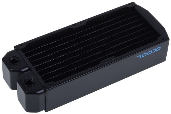 Alphacool 14227, Kjøleribbe, Messing, Stål, Sort, 92 mm, 229 mm, 45 mm