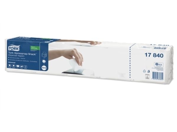 Servetter Tork, 1-lagigt, vita, förpackning med 1125 servetter
