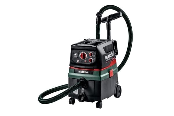 Metabo ASR 36-18 BL 25 M SC, Kuiva ja märkä, Musta, Vihreä, Punainen, Fleece, M, Painikkeet, Rotaatio, 25 L