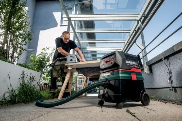 Metabo ASR 36-18 BL 25 M SC, Kuiva ja märkä, Musta, Vihreä, Punainen, Fleece, M, Painikkeet, Rotaatio, 25 L