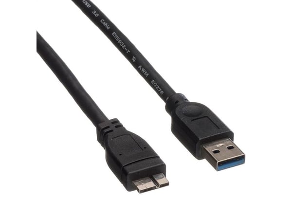 ROLINE 11.02.8876, 0,15 m, USB A, Micro-USB B, USB 3.2 Gen 1 (3.1 Gen 1), Sort