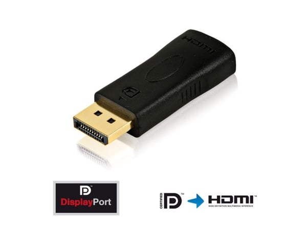 Purelink PureInstall PI150 - Videokort - DisplayPort hane till HDMI hona - svart