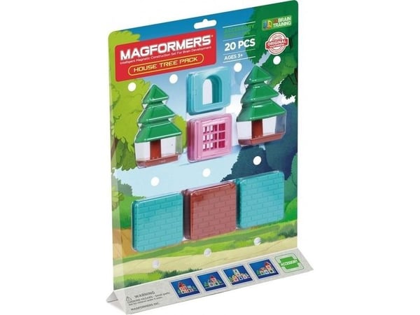 Magformers tilbehør til magnetiske klosser – Hus (798007)