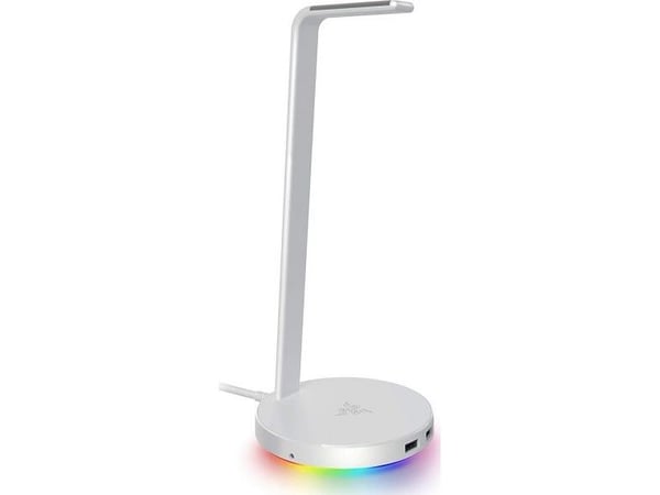 Razer Base Station V2 Chroma - Ställ för hörlurar, headset - kvicksilvervit