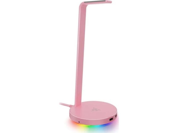 Razer Base Station V2 Chroma - Stativ for hodetelefoner, hodesett - kvartsrosa