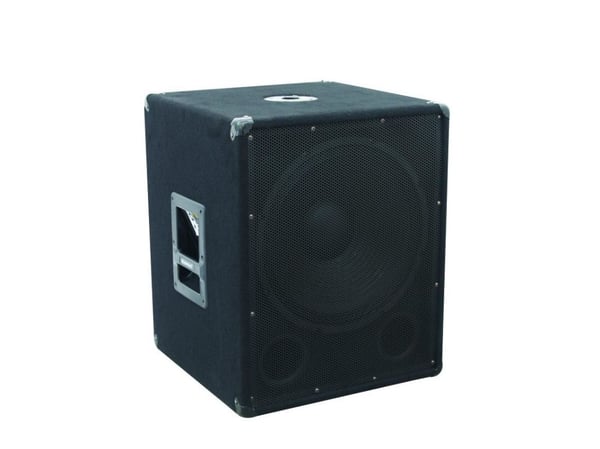 Omnitronic BX-1850, 600 W, 15 - 300 Hz, 1200 W, 99 dB, 8 O, 45,7 cm (18")