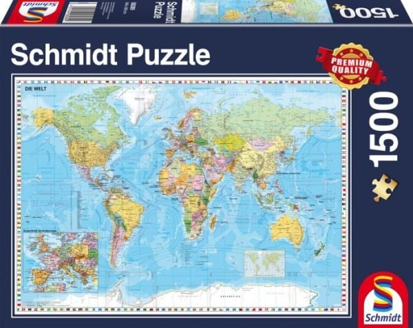 Schmidt Spiele 58289, 1500 styck, Kartor