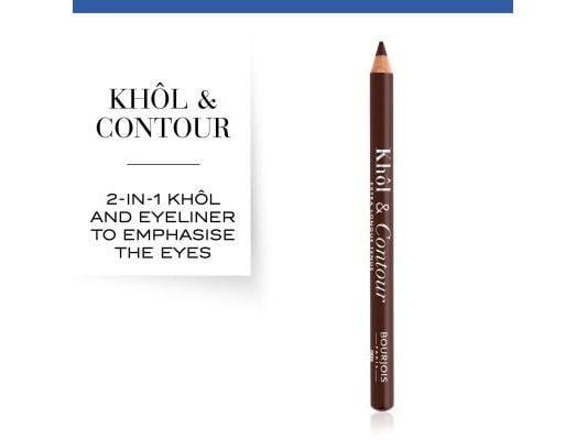 Bourjois Khôl & Contour, Kohl, Lyijykynä, Ruskea, Choco-Lacté, 1,2 g, Unisex