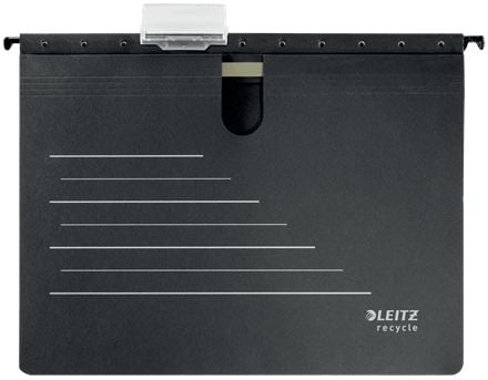 Leitz ALPHA - Hengeperm - for A4 (210 x 297 mm) - med fliker - svart, light gray print