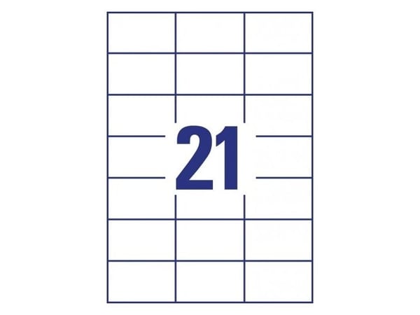 Avery Multi-Purpose Labels 3652 - Papir - permanet adhesiv - hvit - 70 x 42.3 mm 210 rull(er) (10 ark x 21) flerbruks merkelapper
