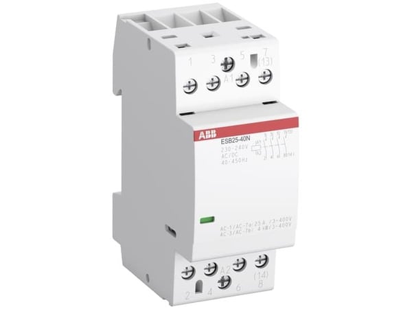 ABB ESB25-40N-06, Kontaktori, Valkoinen, IP20, AC, 36 mm, 65 mm