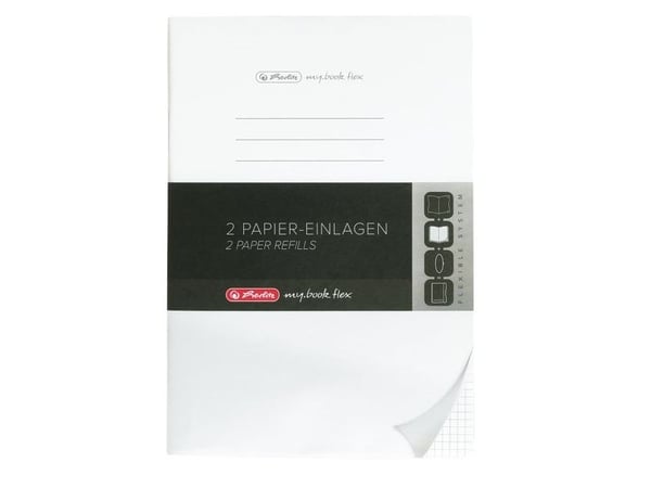 Herlitz my.book notatbok A5 40 ark svart - hvit (50034116)
