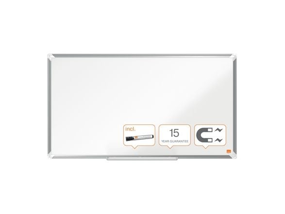 Nobo Premium Plus Stål Whiteboard EU Ecolabel 890x500 mm, 873 x 485 mm, Stål, Fast, Magnetisk