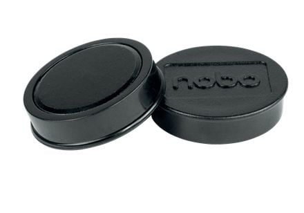 Nobo Whiteboard magneter 38 mm, styrke 2,5 kg, pakke med 10 stk., Whiteboard-magnet, Sort, 38 mm, 20 mm, 38 mm, 190 mm