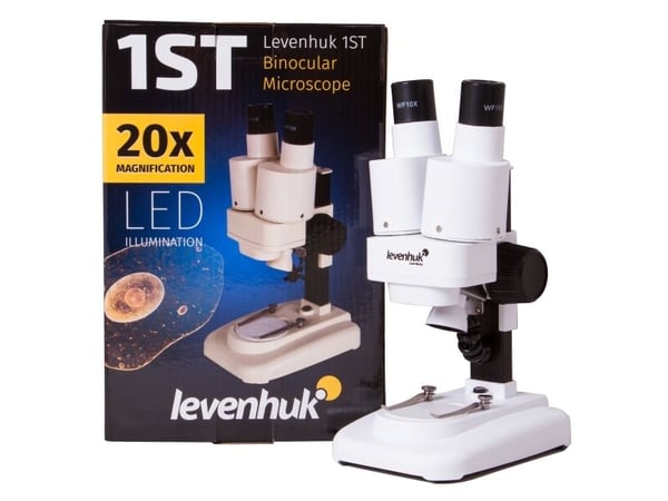 Levenhuk 1ST, Optisk, Hvit, Plastikk, 20x, WF10x, LED
