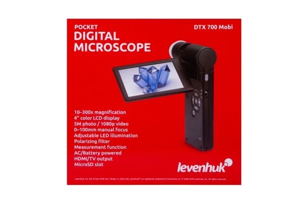 Levenhuk DTX 700 Mobi, Digitalt, Sort, Plast, LCD, MicroSD (TransFlash), 1200x