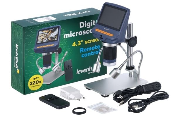 Mikroskop Levenhuk Zdalnie sterowany mikroskop Levenhuk DTX RC1