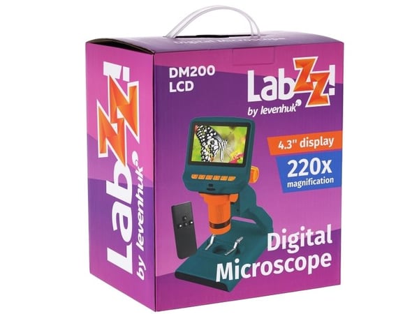 Levenhuk LabZZ DM200, Digitalt, Grønn, Plast, LCD, 10,9 cm (4.3"), 0 - 83 mm