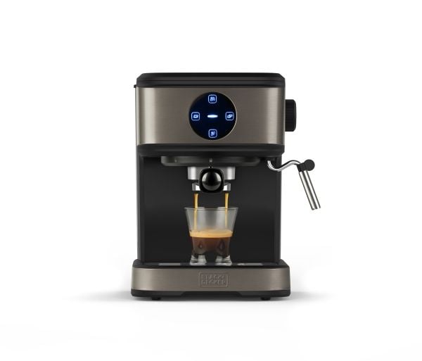 Black & Decker BXCO850E, Espressomaskin, 1,5 l, Malt kaffe, 850 W, Sort, Rustfritt stål