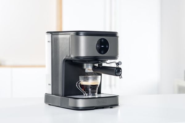 Black & Decker BXCO850E, Espressomaskin, 1,5 l, Malt kaffe, 850 W, Sort, Rustfritt stål