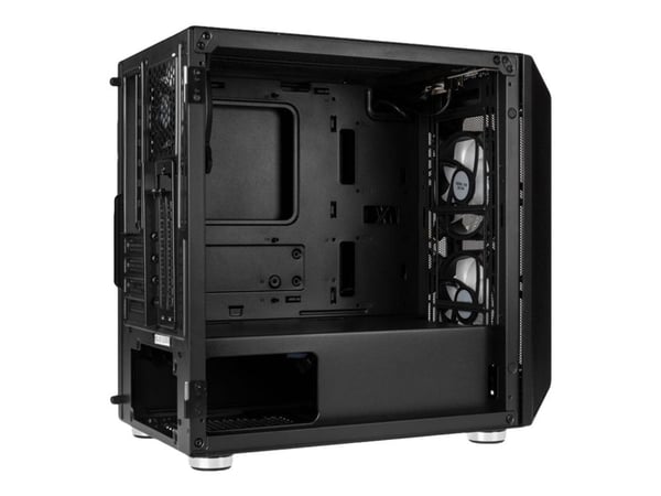 Kolink Citadel Mesh RGB - Tower - micro ATX - sidepanel med vindu (herdet glass) - ingen strømforsyning (ATX) - svart - USB/lyd