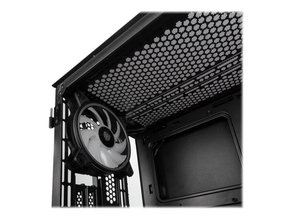 Kolink Citadel Mesh RGB - Tower - micro ATX - sidepanel med vindu (herdet glass) - ingen strømforsyning (ATX) - svart - USB/lyd