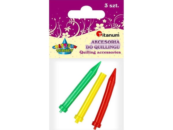 Titanum Quilling neula, kela, muovia, 3 kpl CRAFT-FUN