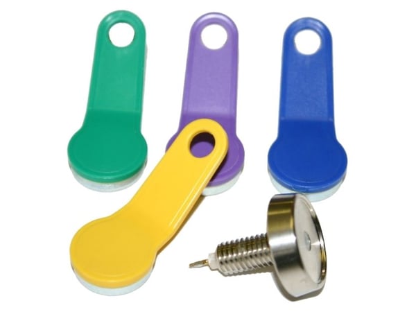 Olympia Dallas - Cash register lock with keys - multifarge - for Olympia CM 941, CM 941F, CM 942, CM 942F, CM 962SF