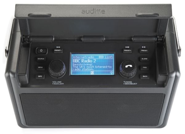 Perfectpro Audisse, Internett, Digitalt, DAB+, FM, 30 W, AAC, APE, FLAC, MP3, WMA, LCD