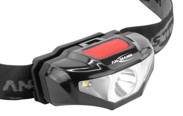 Ansmann HD70B, Hodebåndslommelykt, Svart, Akrylonitril-butadien-styren (ABS), Plastikk, IP44, LED, 1 lamper