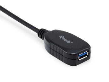Equip 133347, 10 m, USB A, USB A, USB 3.2 Gen 1 (3.1 Gen 1), 5 Gbit/s, Sort