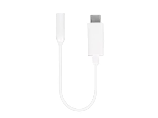 Vivanco AAVVUSBC10W, Valkoinen, USB C, 3.5mm, 0,1 m, Uros, Naaras
