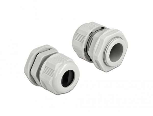 DeLOCK 60386, Harmaa, Muovi, 2 kpl, PG16, 1,4 cm, IP68