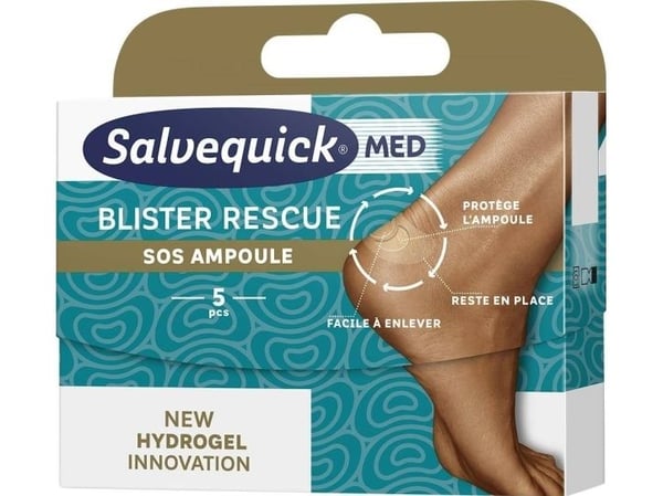 SALVEQUICK Rescue 360 skyddande hälblisterplåster, 5 st