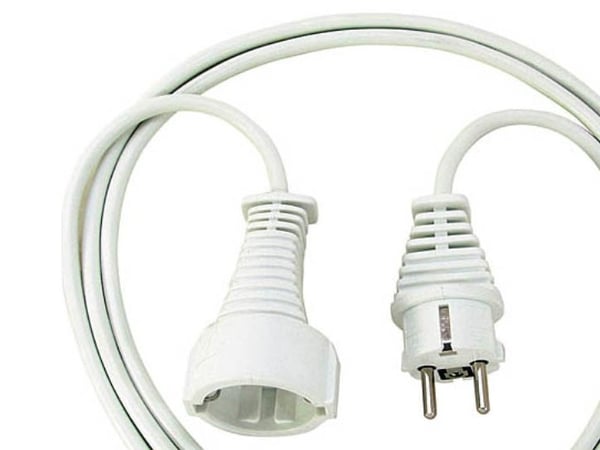 brennenstuhl - Strömkabel - 3 m - vit