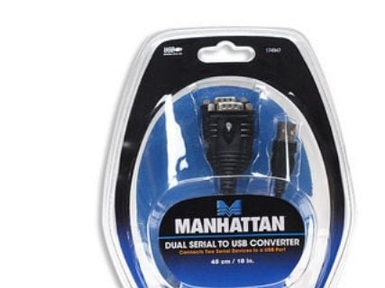 Manhattan 174947, Lajittelu, 0,45 m, USB A, DB9, Hanstik, Hanstik
