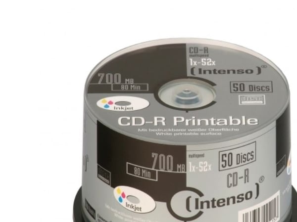 Intenso - 50 x CD-R - 700 MB (80 min) 52x - blekkstråleskrivbar overflate - spindel