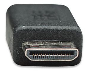 Manhattan 304955, 1,8 m, HDMI Type A (Standard), HDMI Type C (Mini), 10,2 Gbit/sek, Svart