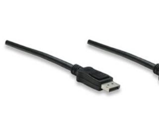 Manhattan 306935, 1 m, DisplayPort, DisplayPort, Hankjønn, Hankjønn, 4096 x 2160 piksler