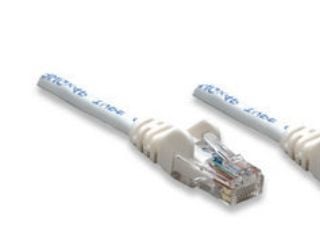 Intellinet - Koblingskabel - RJ-45 (hann) til RJ-45 (hann) - UTP - CAT 5e - formstøpt, uten hindringer - hvit
